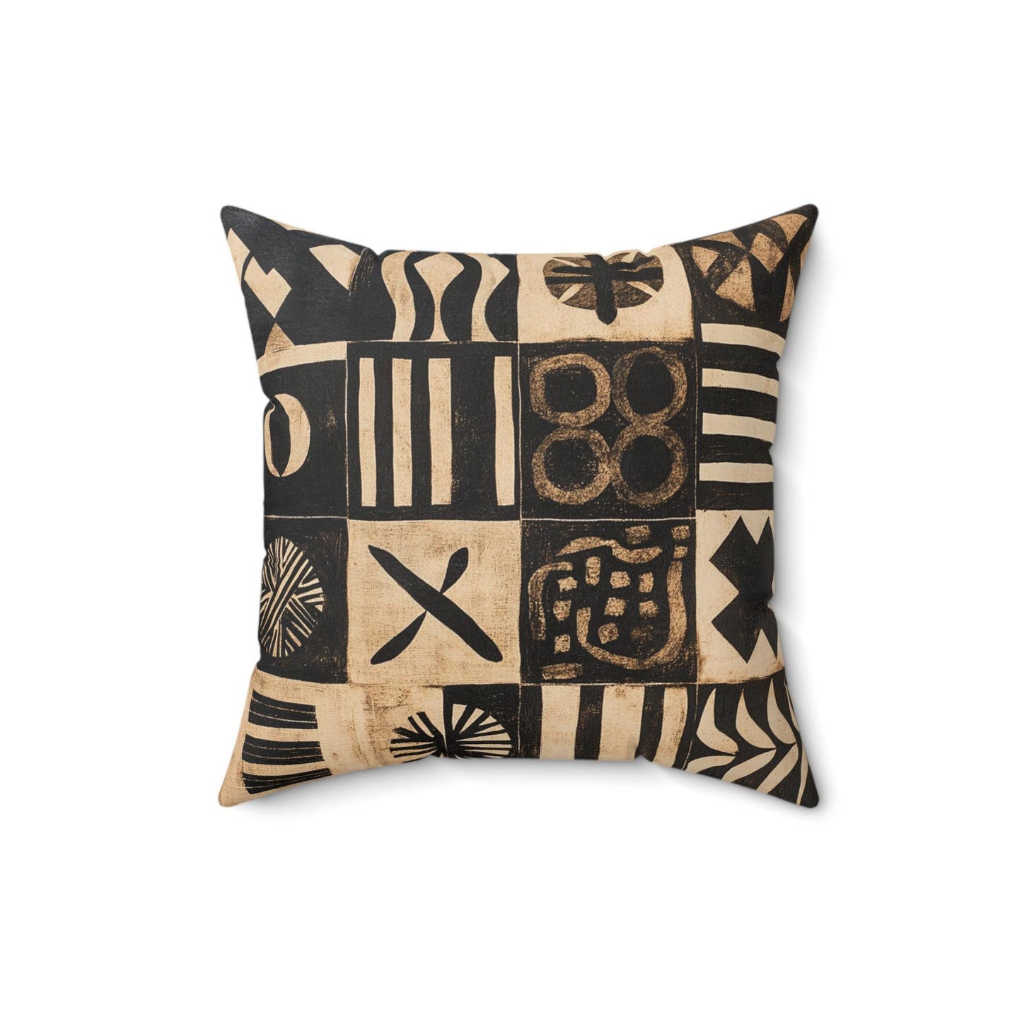 Heritage Threads Throw Pillow, African Print Square plush, accent