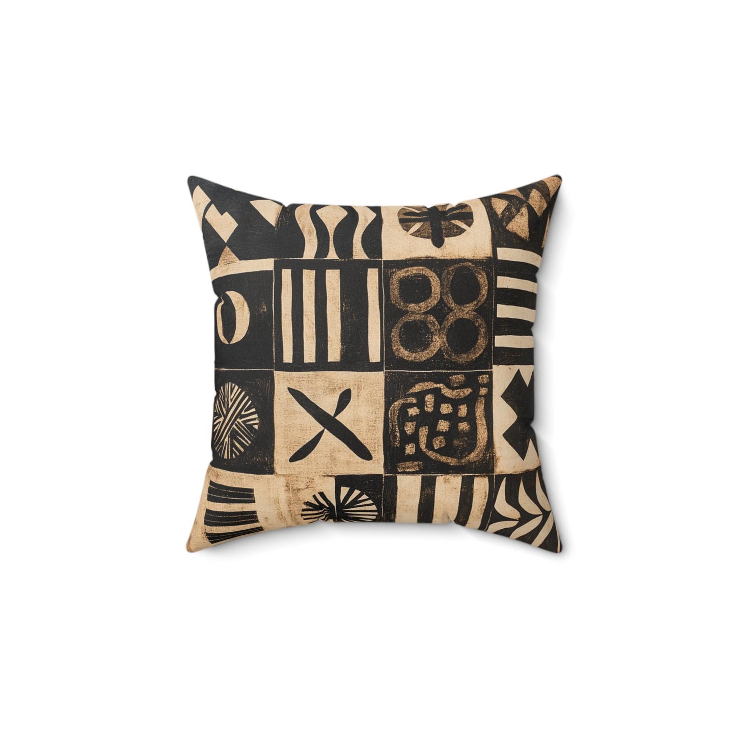 Heritage Threads Throw Pillow, African Print Square plush, accent