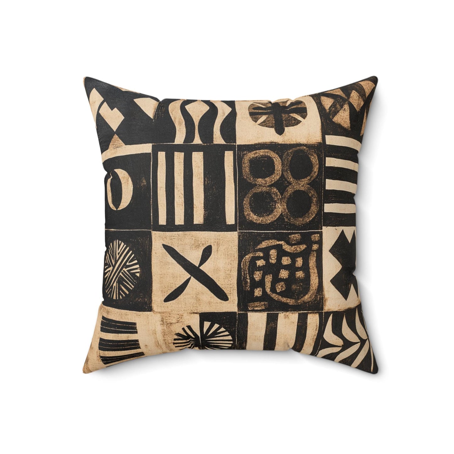 Heritage Threads Throw Pillow, African Print Square plush, accent