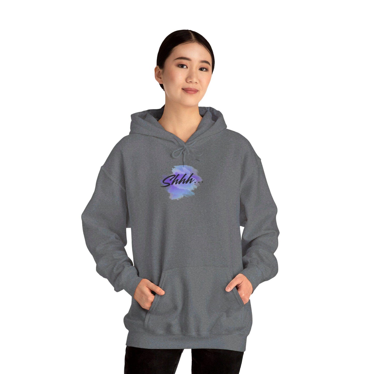 Stay Silent -Unisex Heavy Blend™ Hooded Sweatshirt, Women's sarcastic hoodie, sassy graphic quote top, double-sided