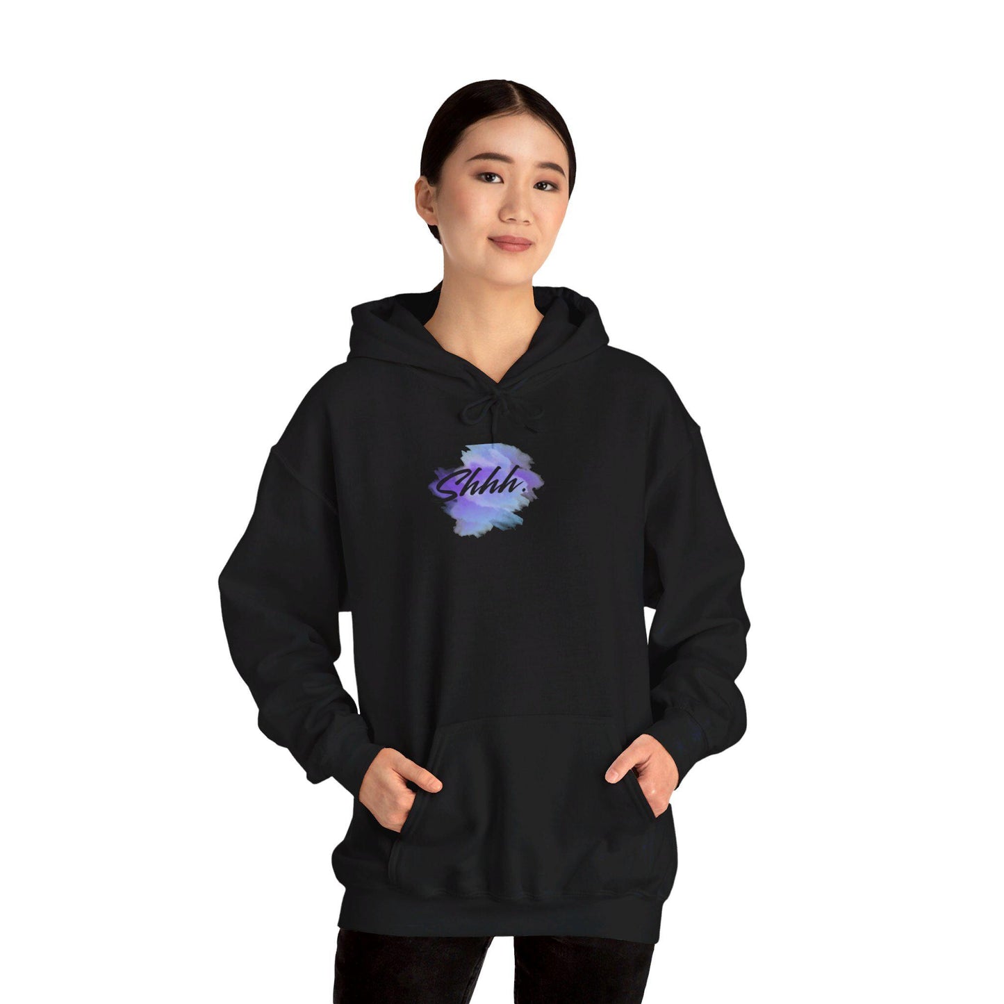 Stay Silent -Unisex Heavy Blend™ Hooded Sweatshirt, Women's sarcastic hoodie, sassy graphic quote top, double-sided