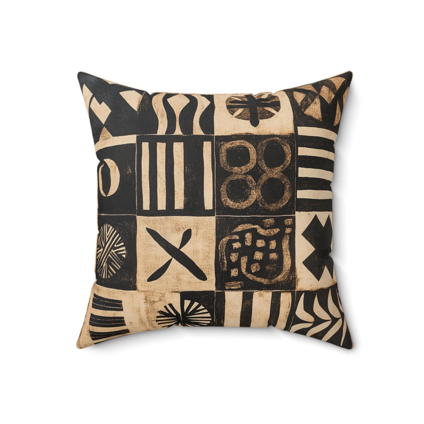 Heritage Threads Throw Pillow, African Print Square plush, accent