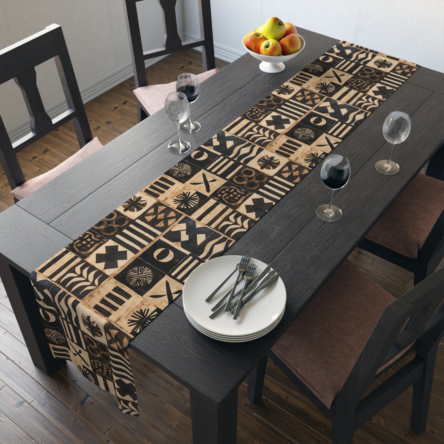 Heritage Threads Kitchen Collection African-Inspired Table Runner, Unique Dining Decor, Party Table Decoration, Modern Table Centerpiece
