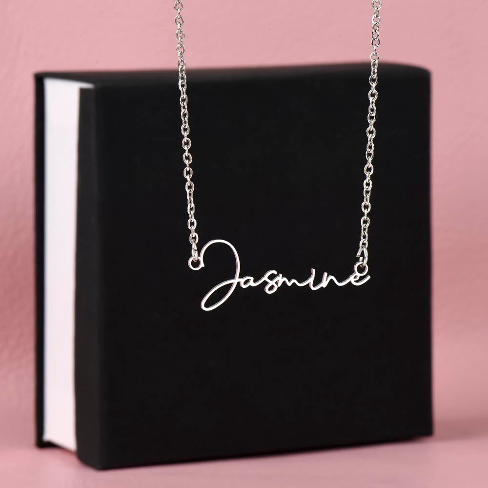 Custom Signature-Style Name Necklace