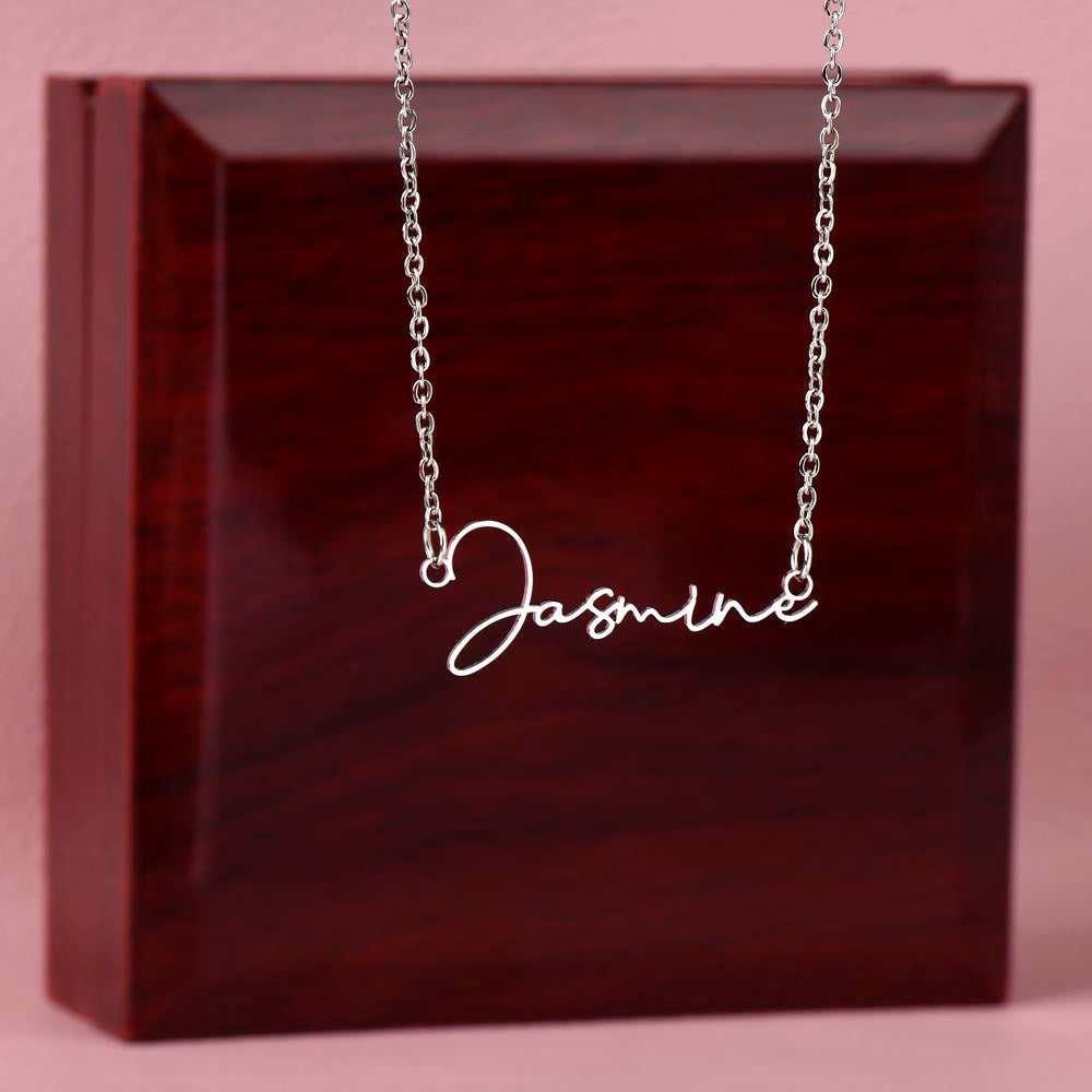 Custom Signature-Style Name Necklace