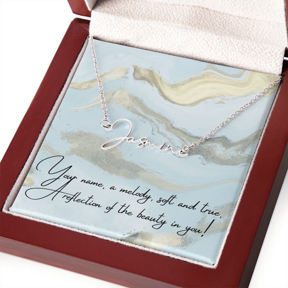 Custom Signature-Style Name Necklace