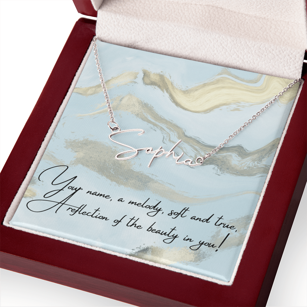 Custom Signature-Style Name Necklace