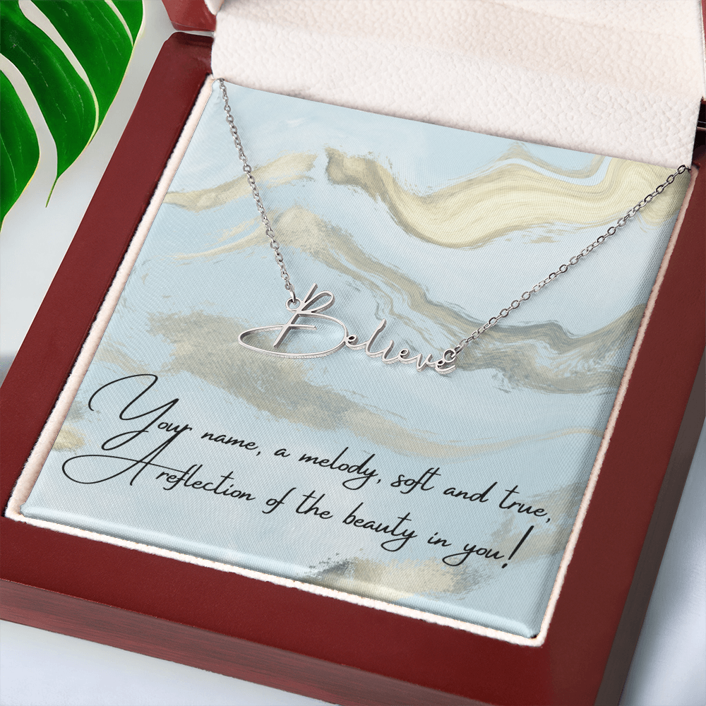 Custom Signature-Style Name Necklace