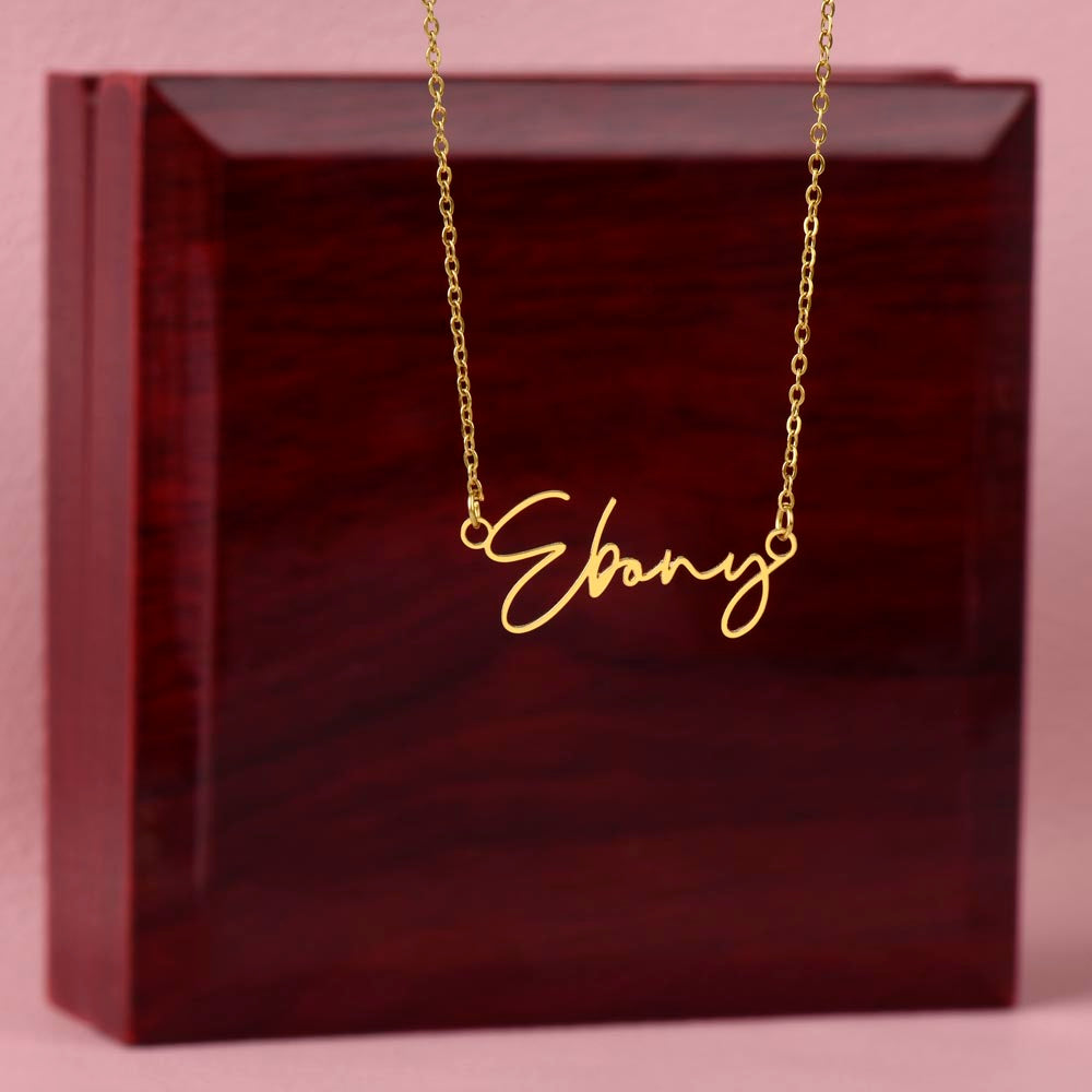 Custom Signature-Style Name Necklace